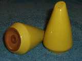 Frankoma Westwinds shakers glazed autumn yellow